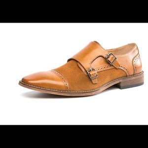 Men's Monk Strap Buckle Loafers Slip on Oxfords